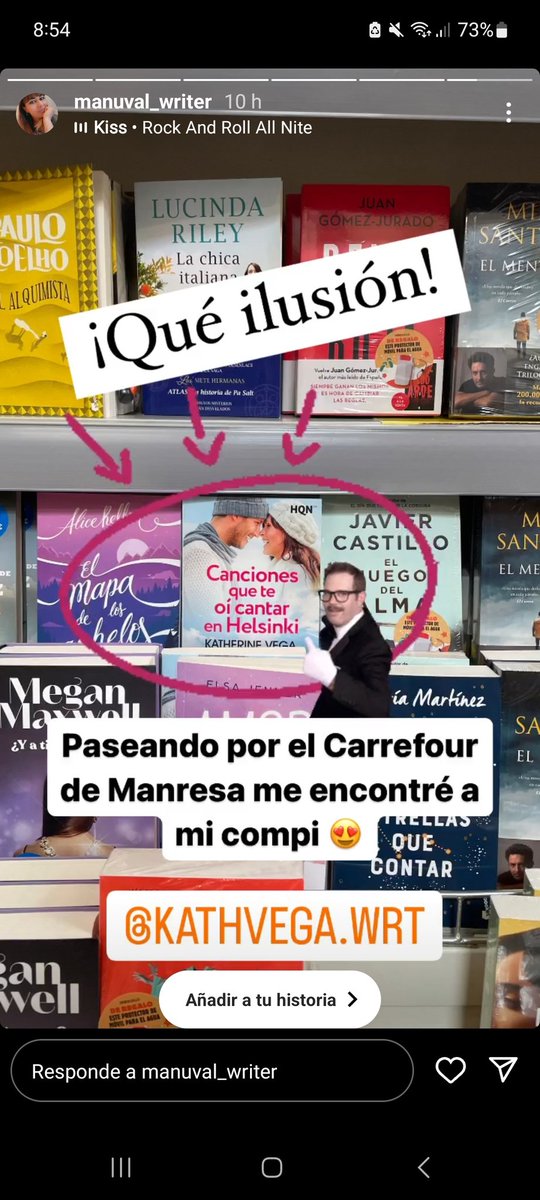 ¡Buenos días! ☕️

Me ha etiquetado en esta story mi preciosa <a href="/ManuvalWriter/">Manuela Valerio</a> porque ha visto mi bebé nórdico 🇫🇮💙 en un Carrefour 😱

Ahí, rodeado de bestsellers y esperando ser chupado por niños, como diría @robertokrrasco 😆
