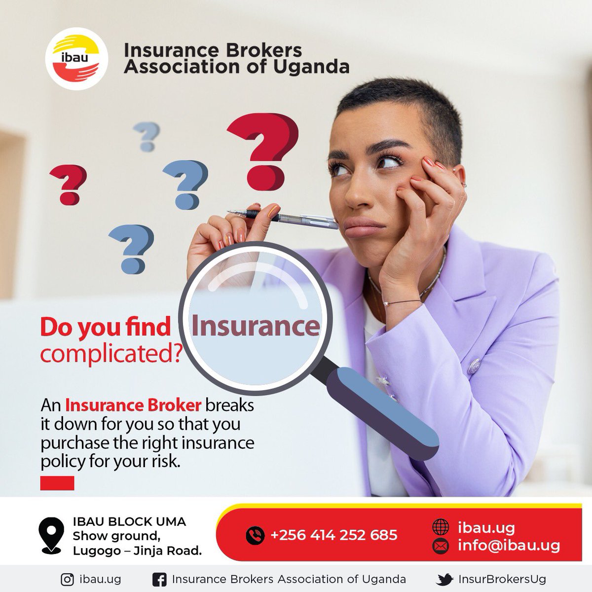 InsurBrokersUg's tweet photo. Understanding insurance shouldn’t be a “hide & seek” game to you!
Contact an Insurance Broker to help you get to the bottom of things so that you can get a deserving insurance cover.
#IBAU #Insurance #UnderstandingInsurance #InsuranceBroker #InsurancePolicy #InsuranceBrokerage https://t.co/2hNfg9fNga
