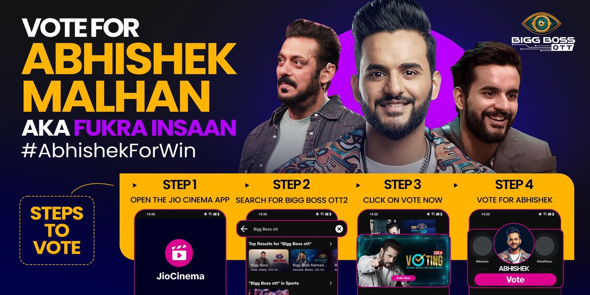 akanksha800's tweet photo. Guys this is the time , Lets vote for #AbhisekhMalhan our #FukraaInsaan right now !! He deserves to be the winner !! Vote for him right now ❤️ Trophy toh apna Abhishek he ghar layega 🏆 
#AbhishekForTheWin https://t.co/ECVXlg28Xv