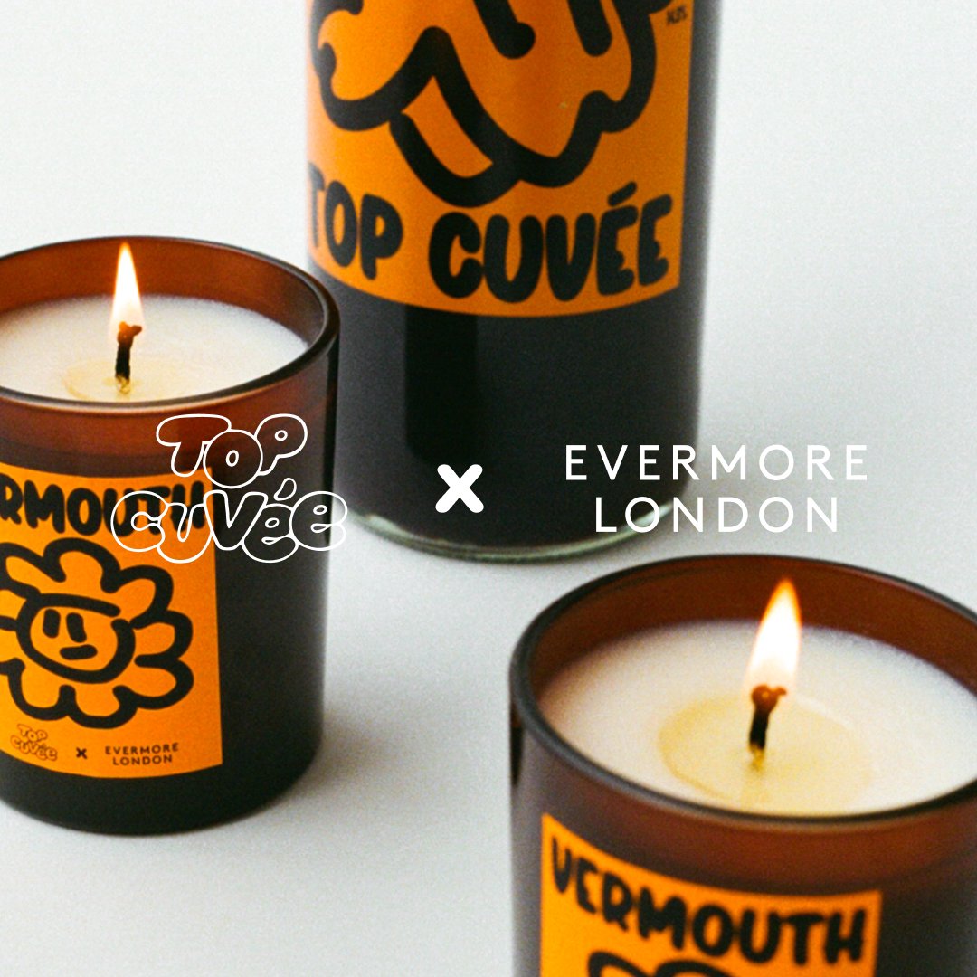 Now online and yours for the summer. Scented with top notes of lemon, thyme and peach over a herby heart of rosemary, discover our Vermouth-scented candle produced in collaboration with natural wine connoisseurs <a href="/topcuvee/">topcuvee</a>. 

#EvermoreEditions
#TopCuvee
#Vermouth
#VermouthCandle
#