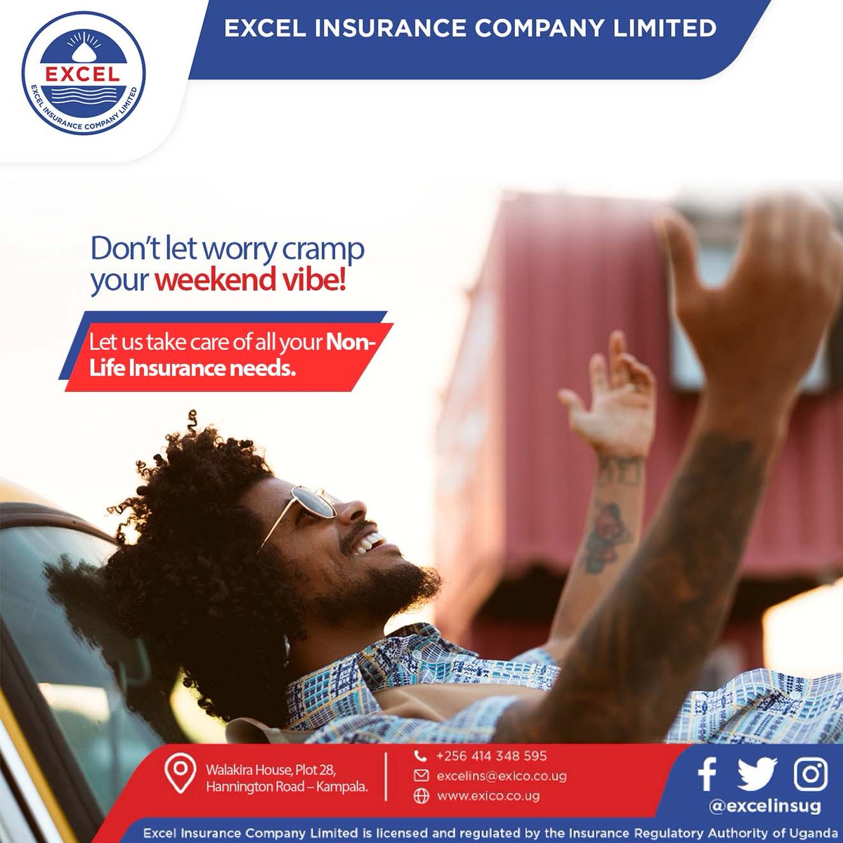 excelinsug_'s tweet photo. A weekend is best enjoyed without any worries!
Let us take care of all your Non-Life Insurance needs.
#NonLifeInsuranceNeeds #ExcelInsurance #WeekendIsOn https://t.co/0o8g3zSKLy