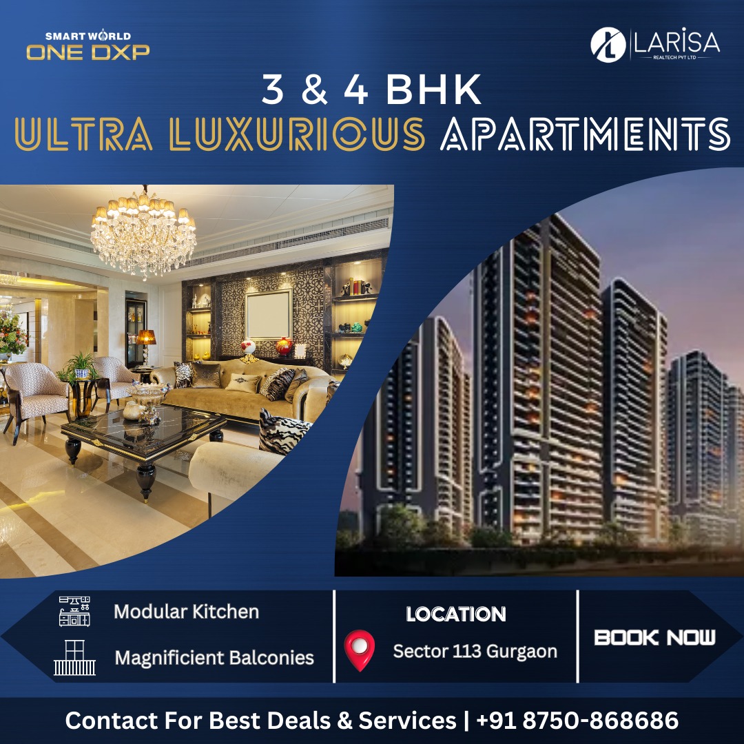 LarisaRealtech's tweet photo. Smart World One DXP - 3.5/4.5 BHK Premium Residences, with proximity to Major landmark. Fully Loaded with world-class amenities.  :

#smartworldonedxp #gurgaon #gurgaonrealestate #RealEstate #Gadar2 #VoteForElvish https://t.co/c4enW6n2ZM