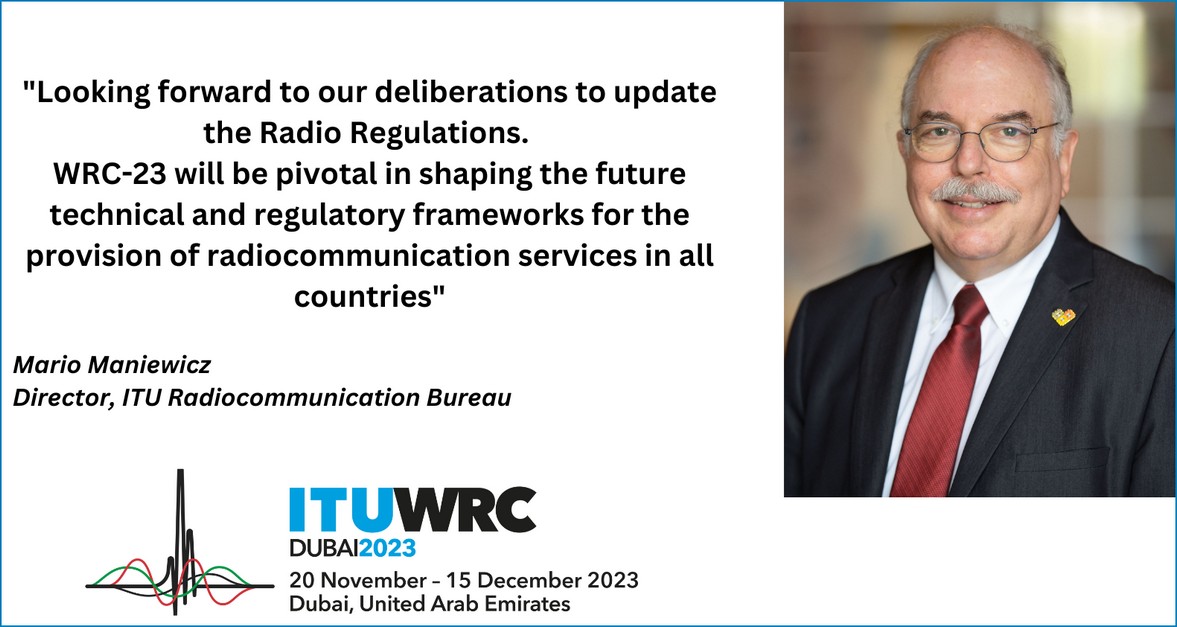 📍100 DAYS to <a href="/ITU/">Int’l Telecommunication Union</a> World Radiocommunication Conference 2023 #ITUWRC
🗓️ 20 November-15 December 2023, Dubai, United Arab Emirates
💻itu.int/wrc-23/