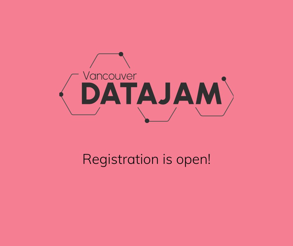 VanDatajam's tweet image. Registration is now open for the 4th Annual Vancouver DataJam at vancouverdatajam.ca! 

💡 Join us online September 22-24 for 3 exciting days of creativity, collaboration, and groundbreaking ideas! Sign up for this free, inclusive hackathon event today!

#data  #hackathon