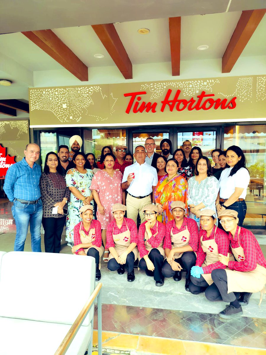 Our friend @TimHortonsIndia is turning one this week! The team from the Consulate General of 🇨🇦 in #Chandigarh is lucky to have you as our neighbour and we look forward to many more celebrations in the future! ☕️ 🍩 🎂 #TimsTurnsOne