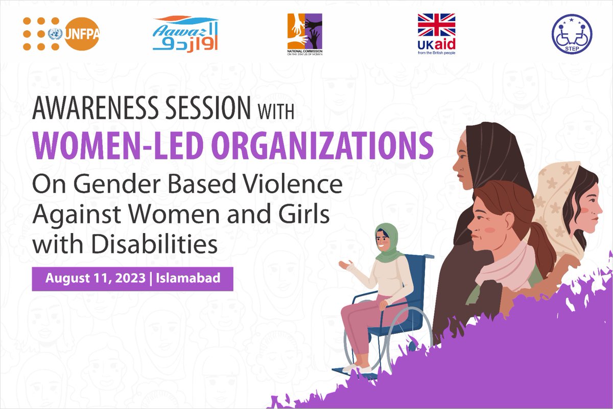 STEPPakistan's tweet photo. #HappeningNow
Awareness session with women-led organizations on Gender-Based Violence against Women & Girls with Disabilities at Islamabad.
#STEPPakistan #UNFPA #Disabilityrights #Womenwithdisabilities #Endgenderbasedviolence #GBV #StopGBVagainstWWD #LeavingNoOneBehindhind https://t.co/3nOJsaeIcN