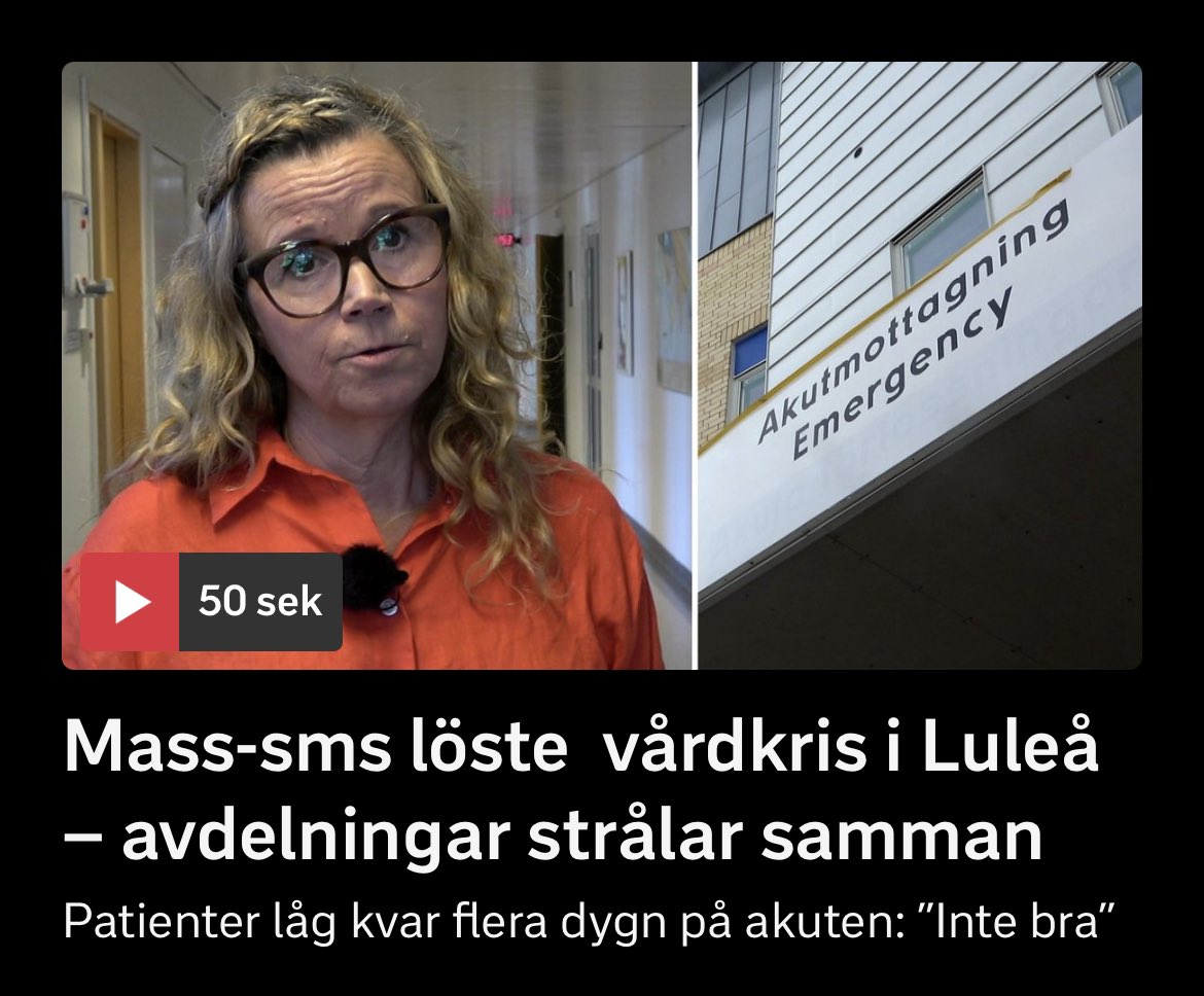 Var det verkligen sms:et som löste vårdkrisen, <a href="/svtnyheter/">SVT Nyheter</a>?
