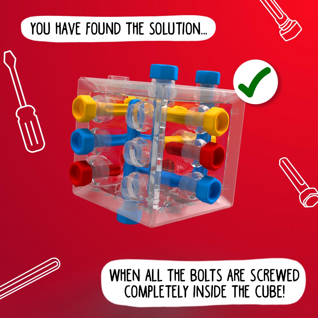 New: Criss Cross Cube! Show that you are the sharpest tool in the box by solving the 80 different challenges.🪛
l8r.it/eLxI
.
.
.
#smartgames #playitsmart #cubepuzzler #crisscrosscube #puzzlecube #travelgame