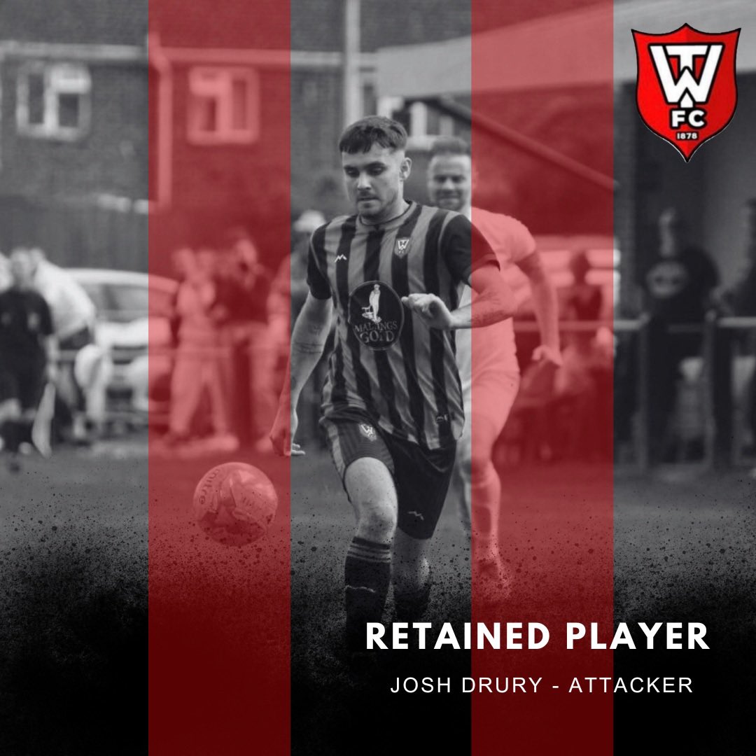 RETAINED PLAYER

Our first retained player is Josh Drury ⚽️

Lasts years top goalscorer, the skilful winger will be aiming to better his numbers and have another successful season. Constantly growing in confidence, we expect great things!

Welcome back to the #RedandBlacks 🔴⚫️