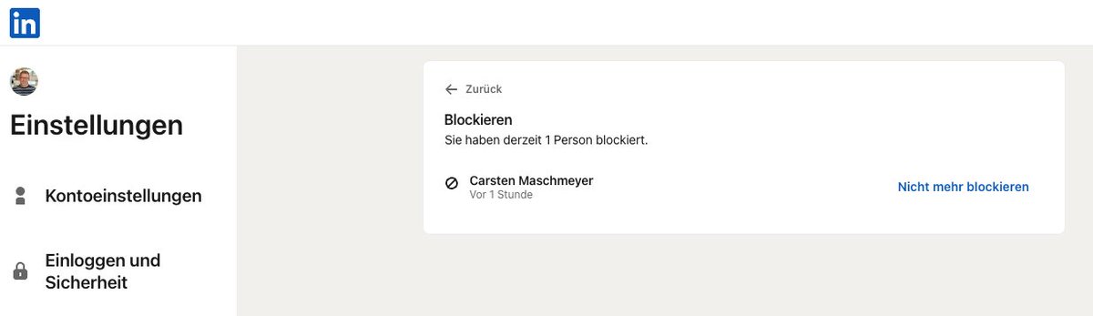 Ich habe LinkedIn repariert.