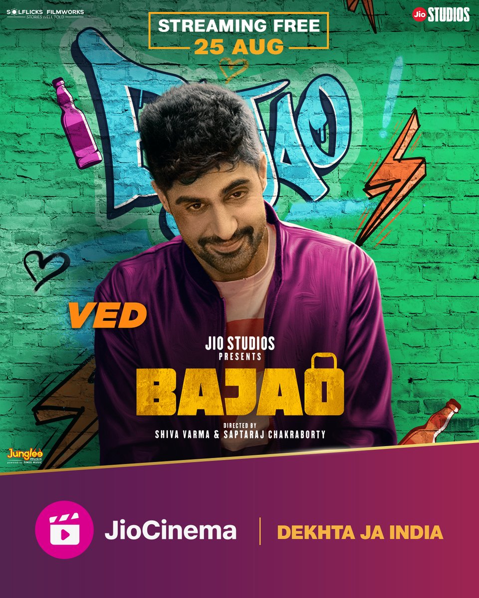 JioCinema (@jiocinema) on Twitter photo Dilli ka launda hai, 'Dil' mein hi basega na. 😉
#BajaoOnJioCinema, streaming free 25th Aug onwards
#Bajao @JioCinema <a href="/TanujVirwani/">Tanuj Virwani</a> <a href="/issahilkhattar/">Sahil Khattar</a> @sahilwalavaid <a href="/raftaarmusic/">RAFTAAR</a> <a href="/adinathkothare/">Adinath Kothare</a> #MahiraSharma #RajeshSharma #NitishPandey @aslimonalisa #IndreshMalik #PragyaSingh Dilli ka launda hai, 'Dil' mein hi basega na. 😉
#BajaoOnJioCinema, streaming free 25th Aug onwards
#Bajao @JioCinema <a href="/TanujVirwani/">Tanuj Virwani</a> <a href="/issahilkhattar/">Sahil Khattar</a> @sahilwalavaid <a href="/raftaarmusic/">RAFTAAR</a> <a href="/adinathkothare/">Adinath Kothare</a> #MahiraSharma #RajeshSharma #NitishPandey @aslimonalisa #IndreshMalik #PragyaSingh