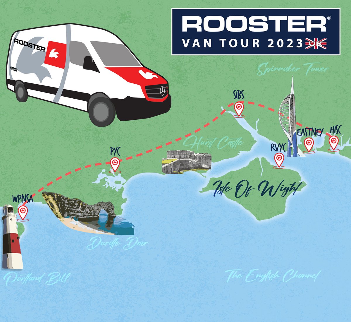 We’re hitting the road this summer with our van and pop up shop.  The van will be fully stocked, where you can explore our range of products with expert guidance from our core team 🗺️

#RoosterKit #inYourElement #VanTour #summer #watersports #WaterSportsGear