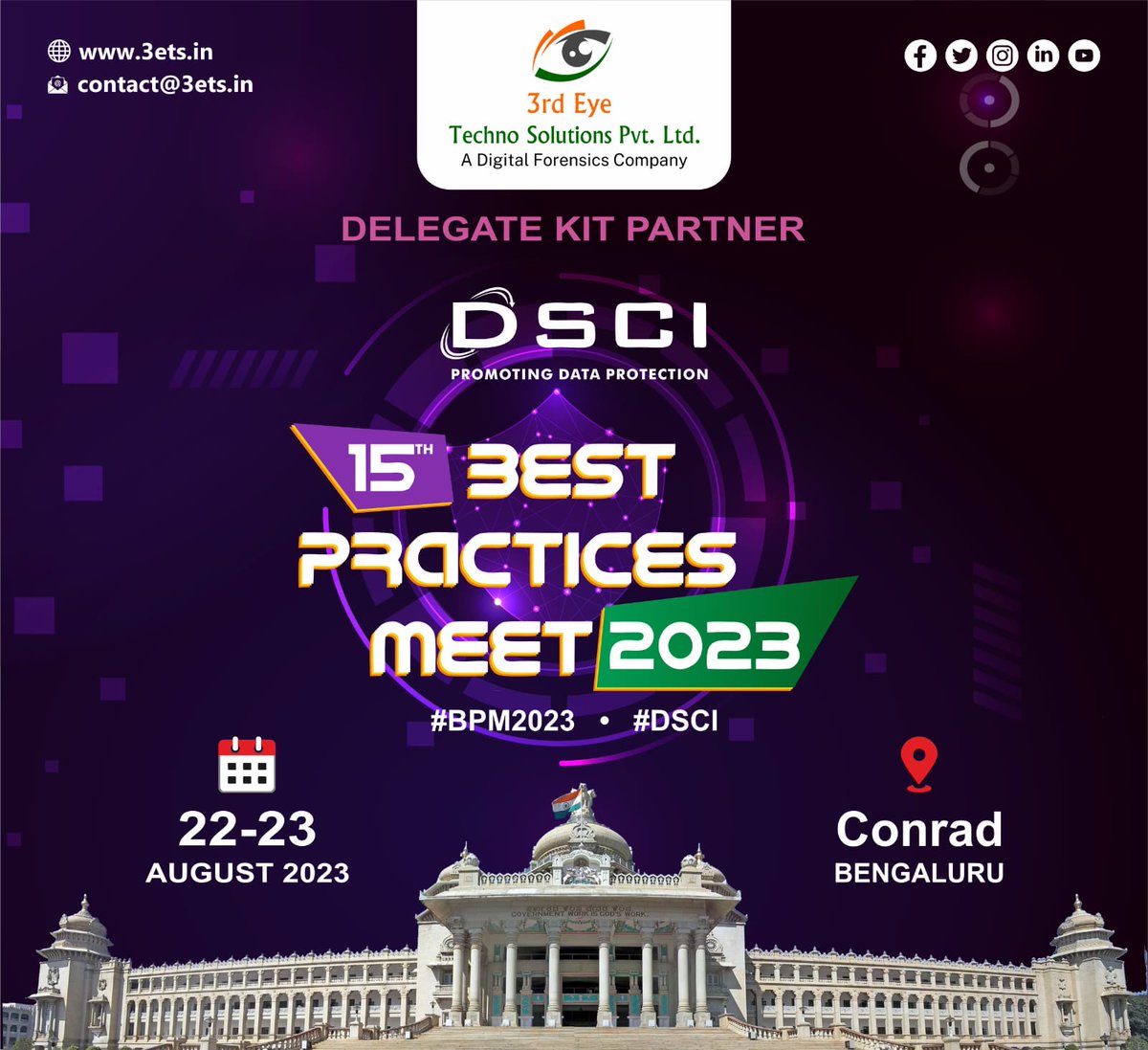 3ets_Forensics's tweet photo. Meet the 3rd Eye Techno Solutions Private Limited #DFIR Team at #DSCI #BPM23 to discuss the latest digital forensics industry innovations.
📍: Conrad, Bengaluru
📆: 22nd-23rd August 2023
@DSCI_Connect @oxygenforensic @MagnetForensics @SecureIC
#DigitalForensics #Event #Team #3ETS https://t.co/1njytEH9Q1