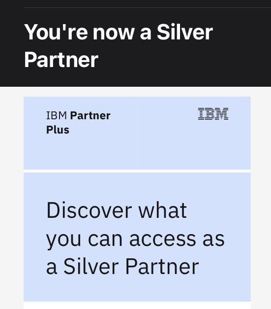 it took some patience… finally back as Silver Partner in the new IBM Partner Plus eco system!

#ibmpartnerplus #silverpartner #ibmmq #ibmace