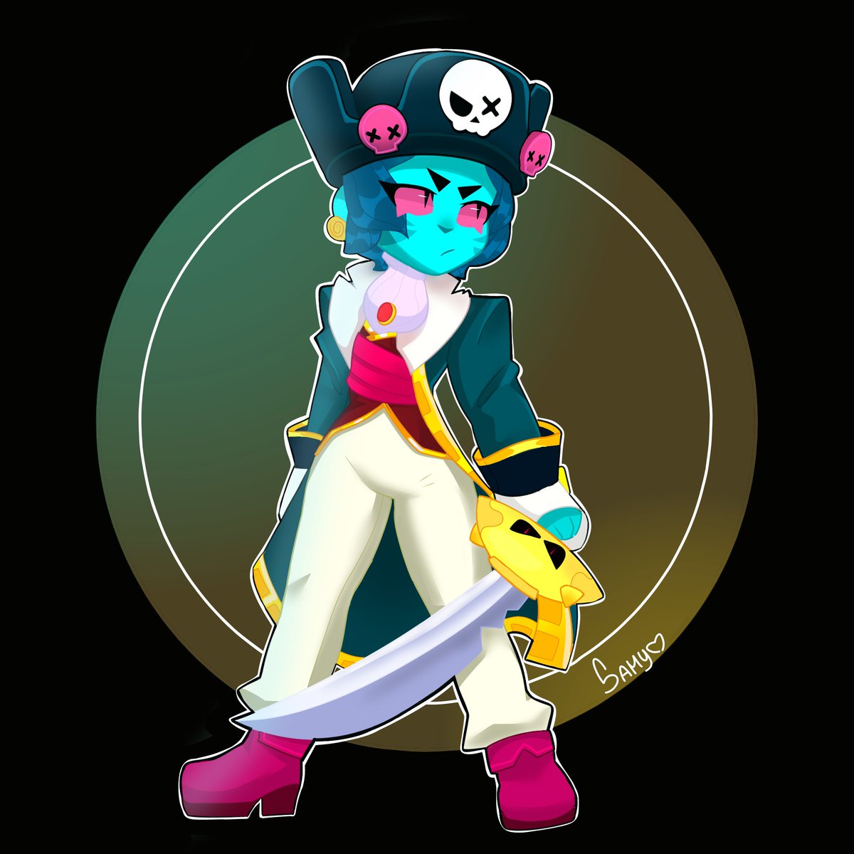 _samyart_'s tweet photo. Bibi pirata ✨️💝☠️
#brawlstarsfanart #BrawlStars #BrawlstarsBibi #fanart #myart https://t.co/t7Qu770YIA