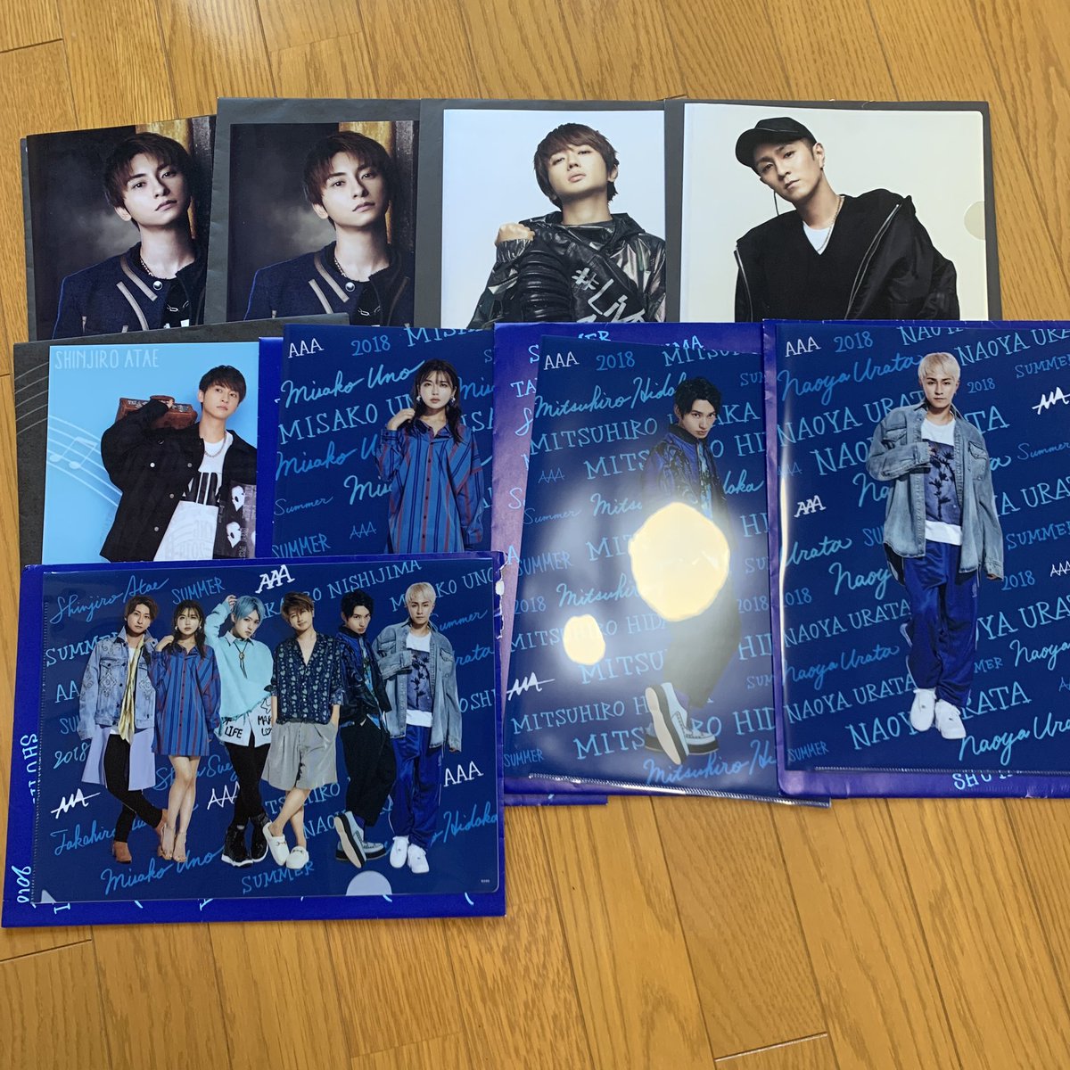 nananananaa8's tweet photo. AAAグッズのクリアファイルお譲りします。
1枚150円➕送料で考えております。
メルカリ対応も可能です。

#AAAグッズ https://t.co/ycAluct68v