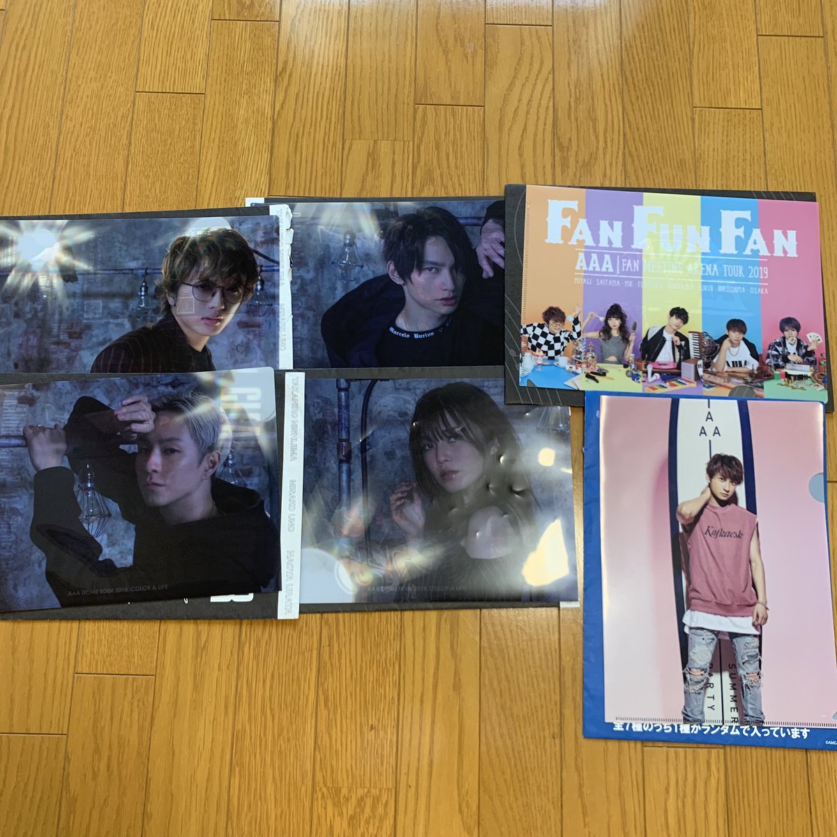nananananaa8's tweet photo. AAAグッズのクリアファイルお譲りします。
1枚150円➕送料で考えております。
メルカリ対応も可能です。

#AAAグッズ https://t.co/ycAluct68v