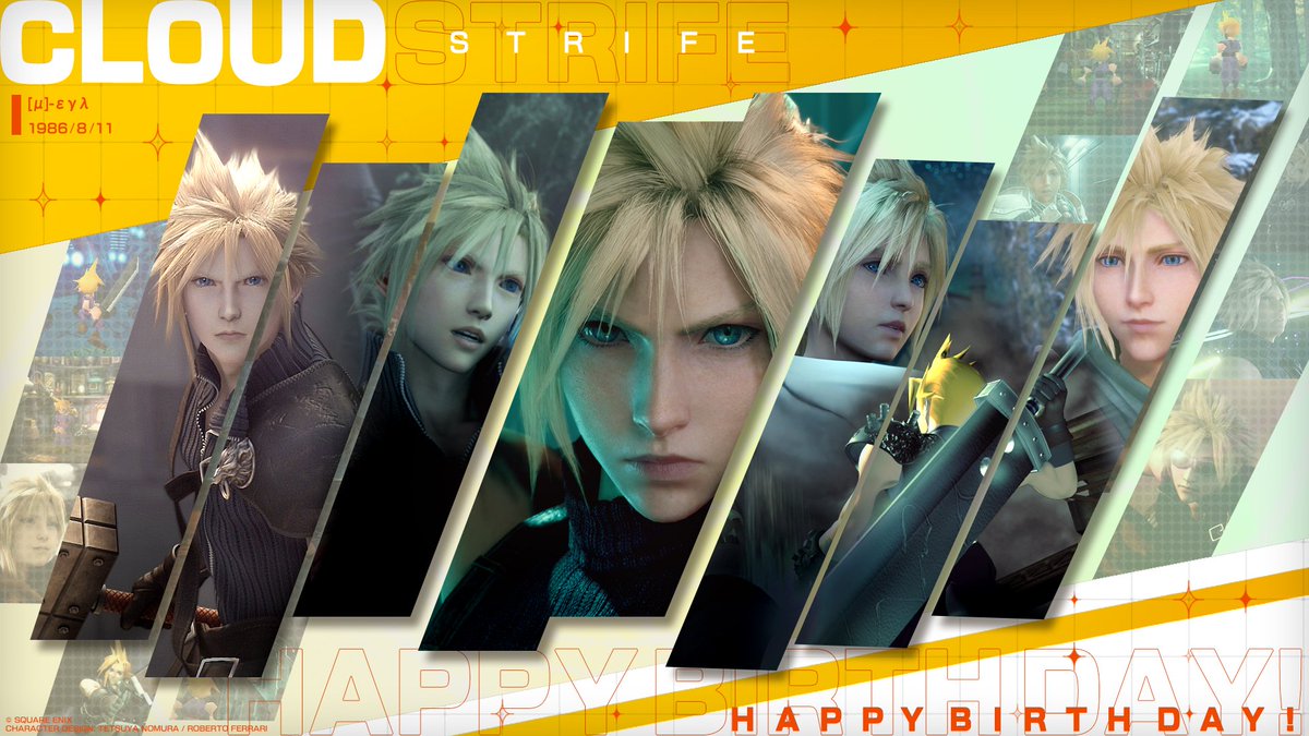 finalfantasyvii's tweet photo. Happy birthday, Cloud Strife! 🎉 https://t.co/jfv23yUTcX