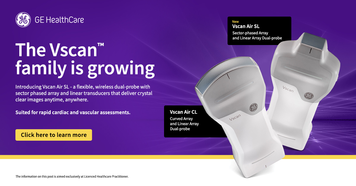 EMUGs_'s tweet photo. @GEHealthCare is proud to support EMUGs. Come &amp; try out the new Vscan Air SL at #SONIC23 #ELEVATE ! 

Click the link below to learn more;
https://t.co/VKeg0GU4G6 https://t.co/u2i4BBVOLN