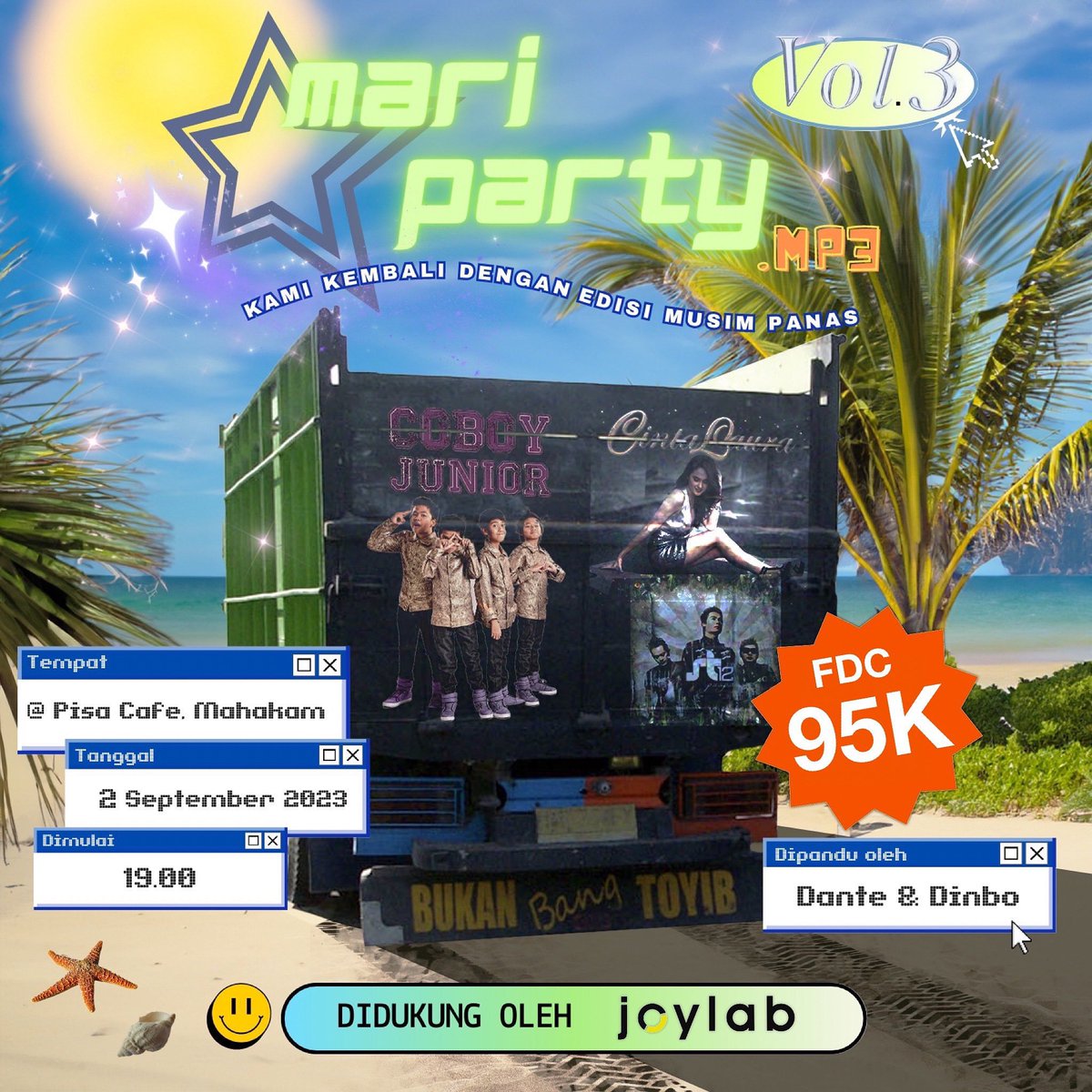mariparty_mp3's tweet photo. POP REVIVAL? MELAYU POP REVIVAL? CENTIL POP REVIVAL? Yukkk dateng ke Mari Party 🥳🥳🥳 https://t.co/A4JhXia7mF