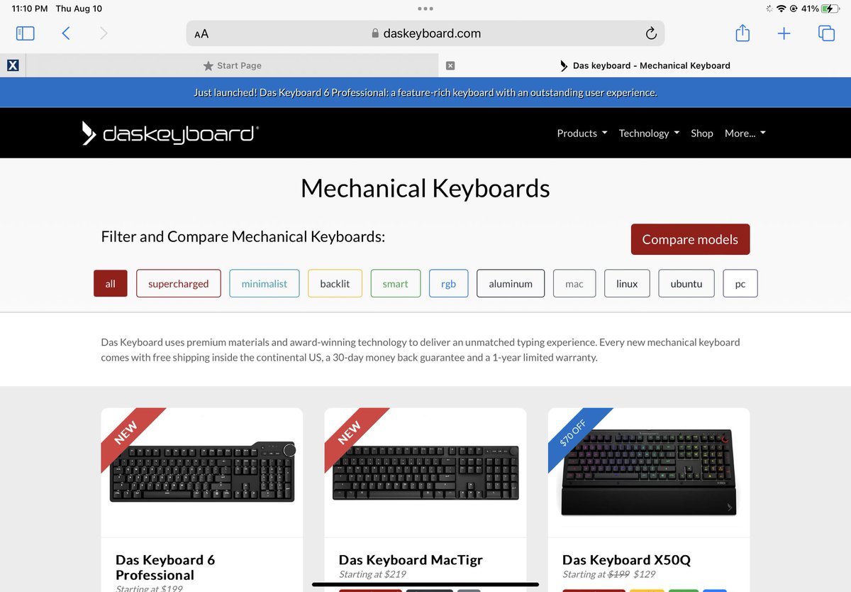 Ok X, do your thing.  I need recommendations for a new keyboard.  I’m currently using a really old (might be original) dasKeyboard.  I really like it, but the loud clicks are really bugging my wife.  I used to like the original Microsoft ergonomic keyboard.  Any recommendations?