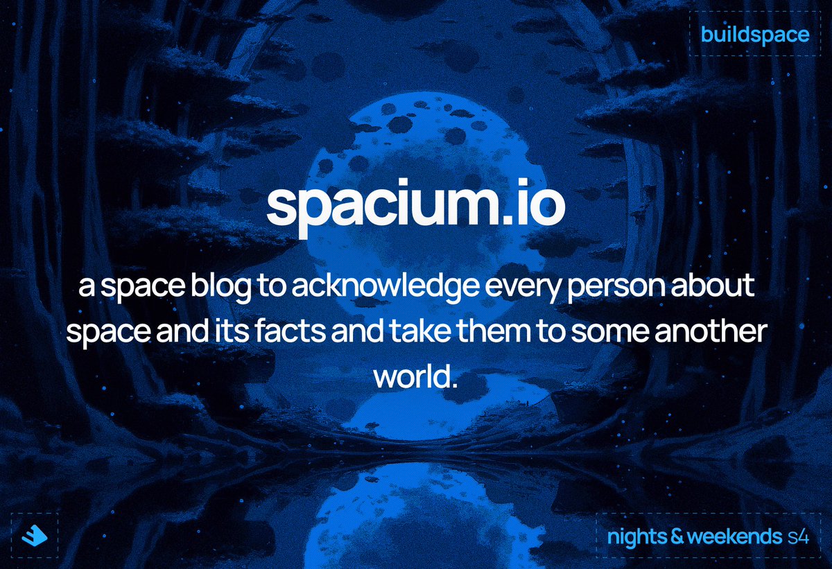 devarshi_21's tweet photo. @XSpacium is something very special to me. I like writing. I like space. I like writing about space.
I wanna create this whole blog site where in I can give people another world to see. 

https://t.co/TnegBO9SOI [The link to the blog site]
cc: @_buildspace and @_nightsweekends https://t.co/SARHuZWEp0