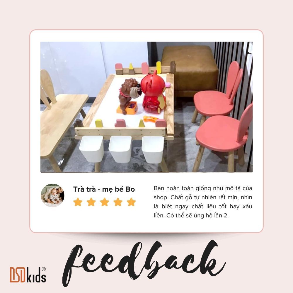 noithattreemdsd's tweet photo. 🤗Những FEEDBACK siêu yêu đến từ các bạn nhỏ sử dụng sản phẩm bàn 3in1 của DSDkids.

Hạnh phúc nhất của #DSDkids không phải là bán được nhiều hàng mà ở việc khách hàng có hài lòng với sản phẩm hay không😍

#feedback #noithattreem #ban3in1 #DSDkids https://t.co/gFki08MtiR