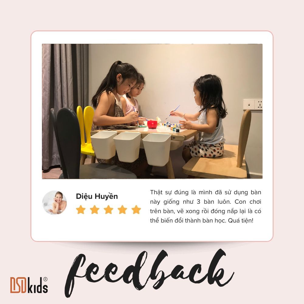 noithattreemdsd's tweet photo. 🤗Những FEEDBACK siêu yêu đến từ các bạn nhỏ sử dụng sản phẩm bàn 3in1 của DSDkids.

Hạnh phúc nhất của #DSDkids không phải là bán được nhiều hàng mà ở việc khách hàng có hài lòng với sản phẩm hay không😍

#feedback #noithattreem #ban3in1 #DSDkids https://t.co/gFki08MtiR