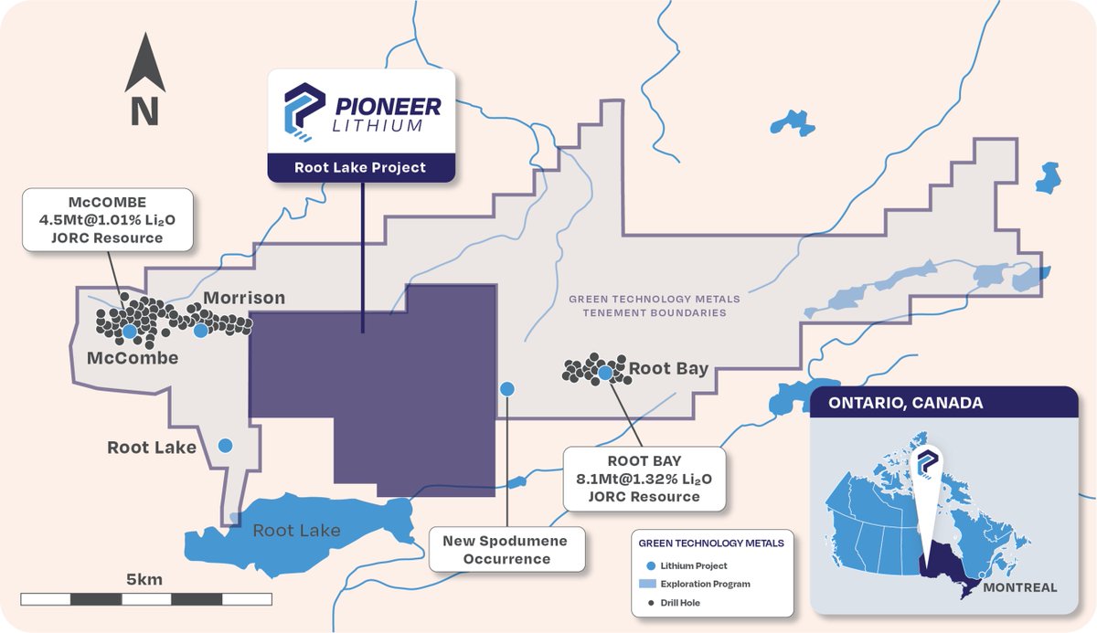 PioneerMins's tweet photo. Pioneer Lithium is an exciting new Canadian lithium #explorer focused on the strategically located Root Lake #Lithium Project, between Green Technology Metals' Rooy Bay & Morrison McCombe lithium deposits.
The Prospectus is available at https://t.co/i2BNw0SSs5
#PLN #Canada #IPO https://t.co/h4uXiLY4po