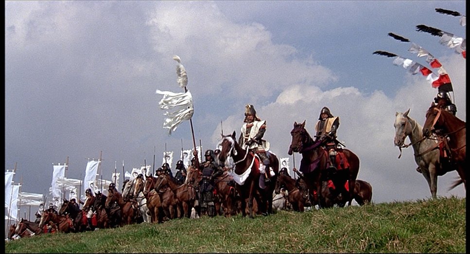 tonytost's tweet photo. RAN (1985). My son was in the mood for a samurai film. He also loves big epics, so watching this masterpiece -- which I hadn't seen in nearly 20 years -- was a no-brainer. What most struck me my prior watch were the colors &amp; compositions. This time, it was the depth of despair. https://t.co/qPYtLswZMV