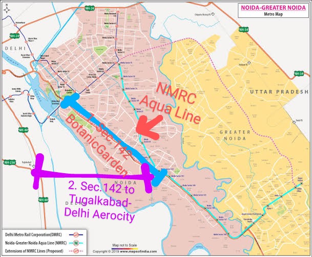 VS_NCR's tweet photo. @DhirendraGBN @NIAirport @cschnellmann @JM_Scindia @pankajjha_ @AshishSinghLIVE @abhishekanandji @PANKAJPARASHAR_ @RubikaLiyaquat Request you to kindly look for its #metro connectivity at least with:
1)#NMRC #Aqualine at Knowledge Park station on Expressway &amp;
2)#DMRC #Silverline Delhi Airport Aerocity &amp; Tughlakabad be extended upto Expressway #Noida Sector-142 metro station as it will connect both Airports. https://t.co/x25GjGycqe