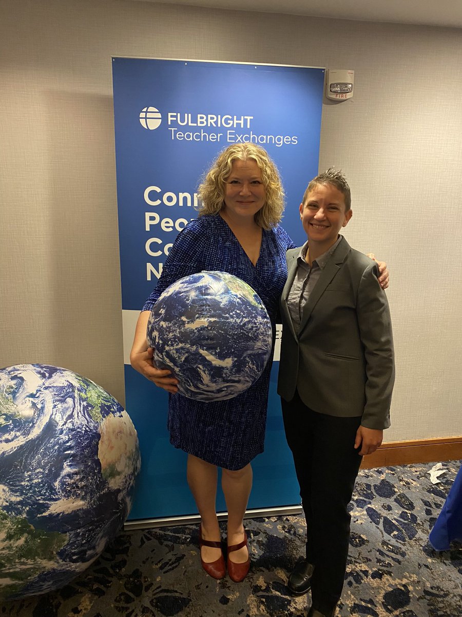 cristifirebrand's tweet photo. A full circle moment:

My former student, Fallon Abel, just got back from her Fulbright in Finland and we presented together at this year’s orientation. 

Dream your dreams, everyone. 

#Fulbright
#lehighton
#FulbrightTeach
#FulbrightFinland https://t.co/6Q8OFmLsqT