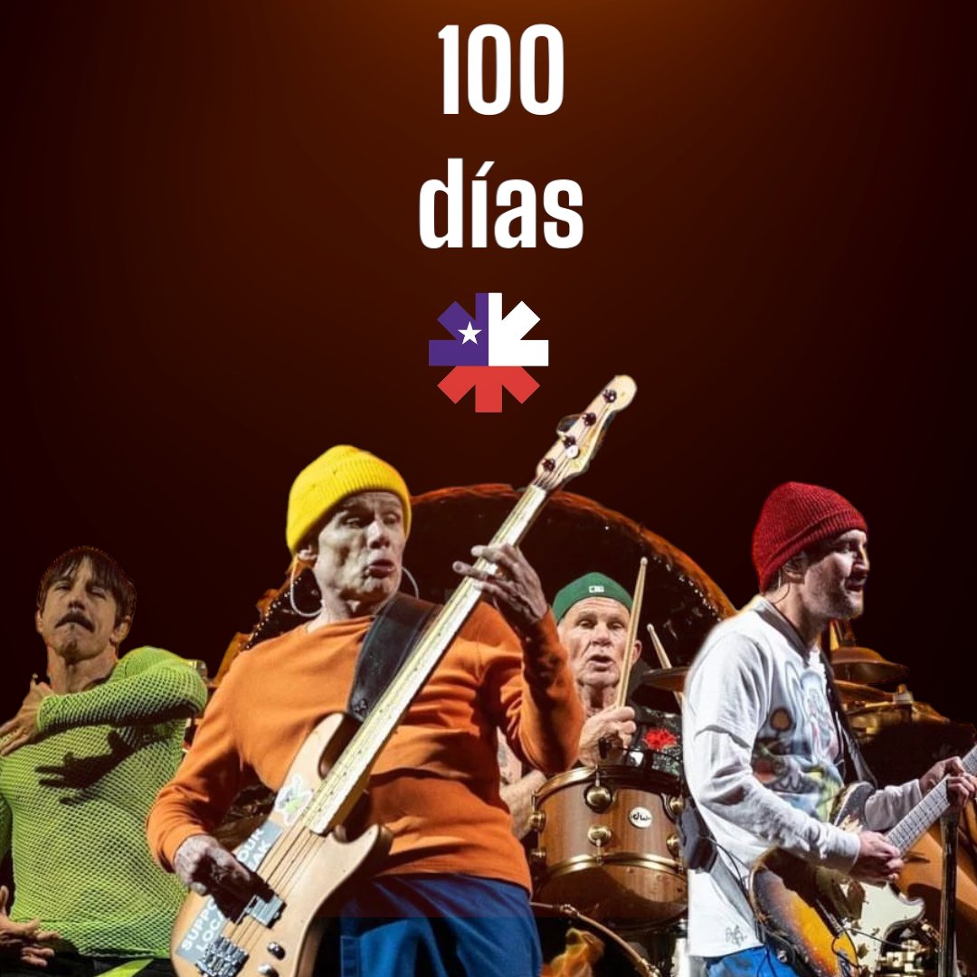 RHCP_Chile's tweet image. Desde hoy y  unas horas más  solo faltan 100 días para los @ChiliPeppers en chile 🇨🇱🤘 
#RHCP2023