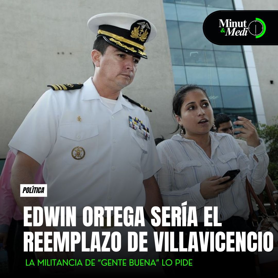Integrantes del movimiento “Gente buena” piden a <a href="/EdwinOrtegaS/">Cap. Edwin Ortega S.</a>, como reemplazo de <a href="/VillaFernando_/">Fernando Villavicencio</a>. Mañana se definirá la candidatura en Asamblea General.