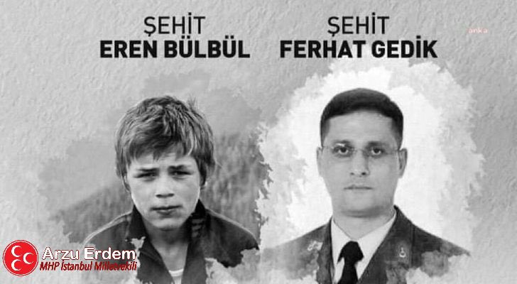 11 Ağustos 2017'de Trabzon'un Maçka İlçesinde Pkk'lı Hain Teröristler Tarafından Şehit Edilen Eren BÜLBÜL evladımızı ve Astsubayımız Ferhat GEDİK'i Rahmet ve Minnetle Anıyorum… 

Unutmayacağız, unutturmayacağız …

#ErenBülbül #FerhatGedik