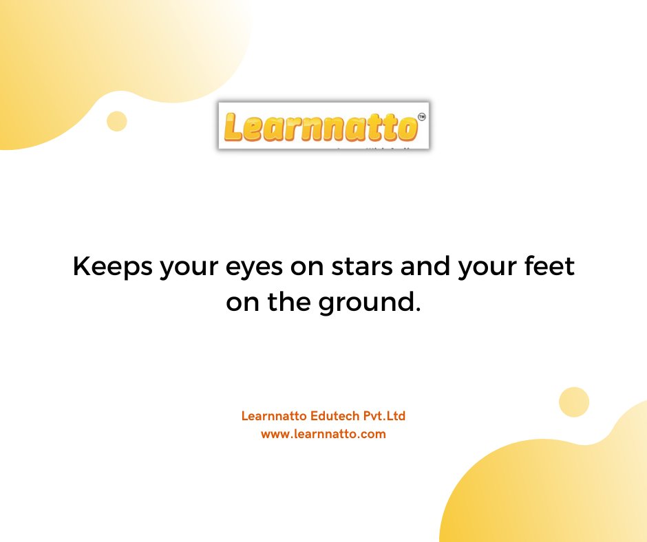 learnnatto's tweet photo. #goodmorningeveryone

Keeps your eyes on stars and your feet on the ground.

#todaysquote #fridayvibes #staysafe #stayhealthy #stayhappy @learnnatto https://t.co/Hifl0OJPa4