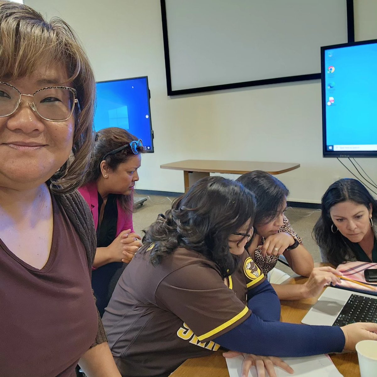erfinleysd's tweet photo. At the @sweetwateruhsd Principals and Directors Leadership Academy with these amazing women. WE ARE SWMSP-Sweetwater Women's Middle School Principals. We missed you @MVAMsScott. Love these ladies! @CPMHermosillo @ELMPrincipal1 @lizwon9 https://t.co/ZDi6RVrJrl