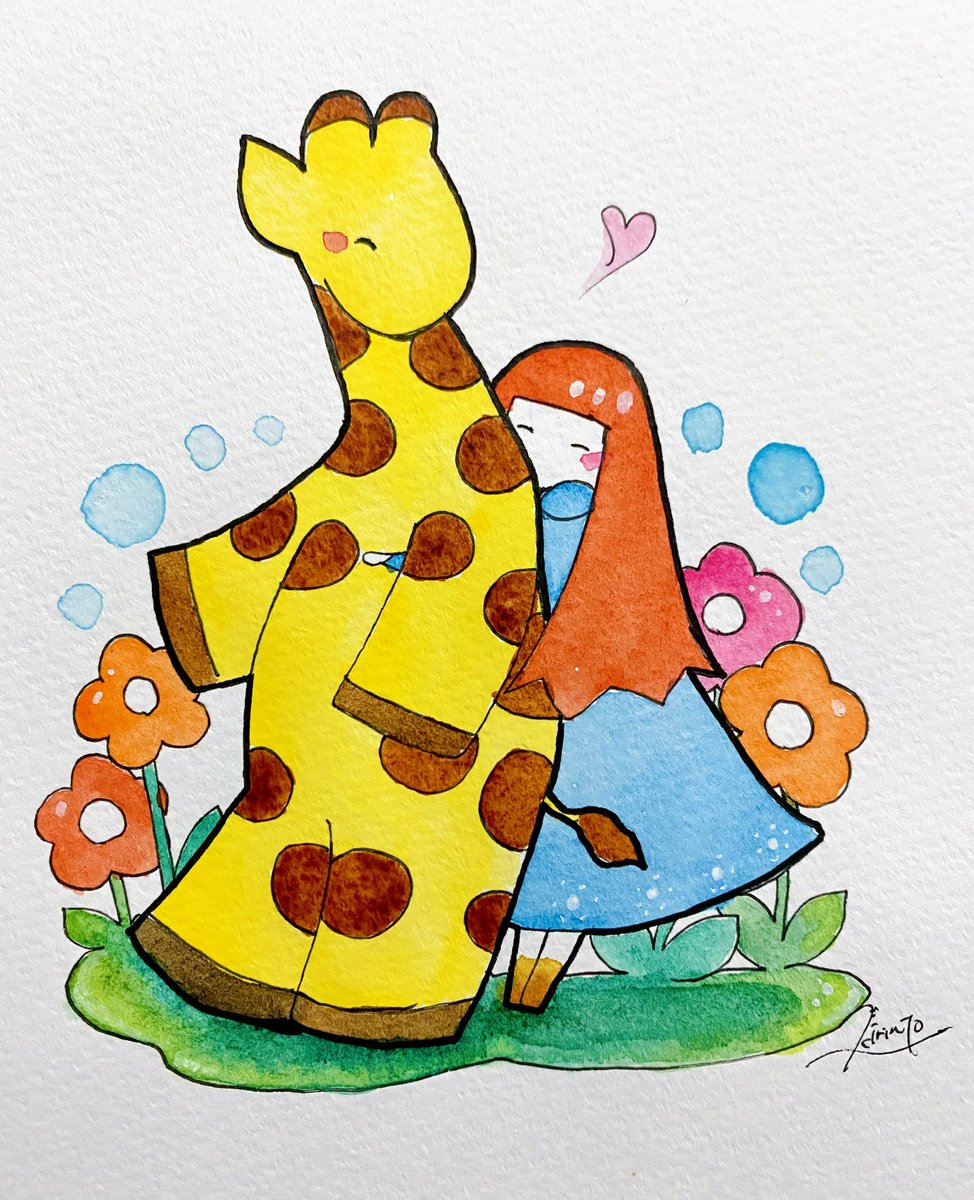kirin_piece's tweet photo. #わたしの世界へようこそ
キリンが大好きな絵描きです🦒
ぴぴちゃんのキリン愛と傍にいてくれるアミー(丸型模様)とマシュ(星型模様)
ぴぴちゃんはとても明るく冒険心あふれるキリンが大好きな女の子
アミーは寂しがり屋で優しい
マシュは気分屋だけど笑顔の絶えない https://t.co/bWZUgT38j8