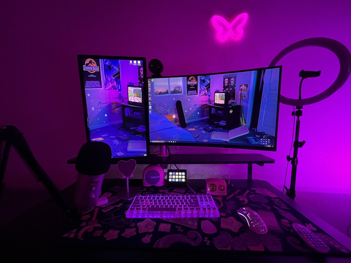 NiaBeeuh's tweet photo. Finished setting up my monitors!!!! Preparing to stream Baldur’s Gate 3 tonight!!! #newmonitor #BaldersGate3 https://t.co/UvVaIFlLkX