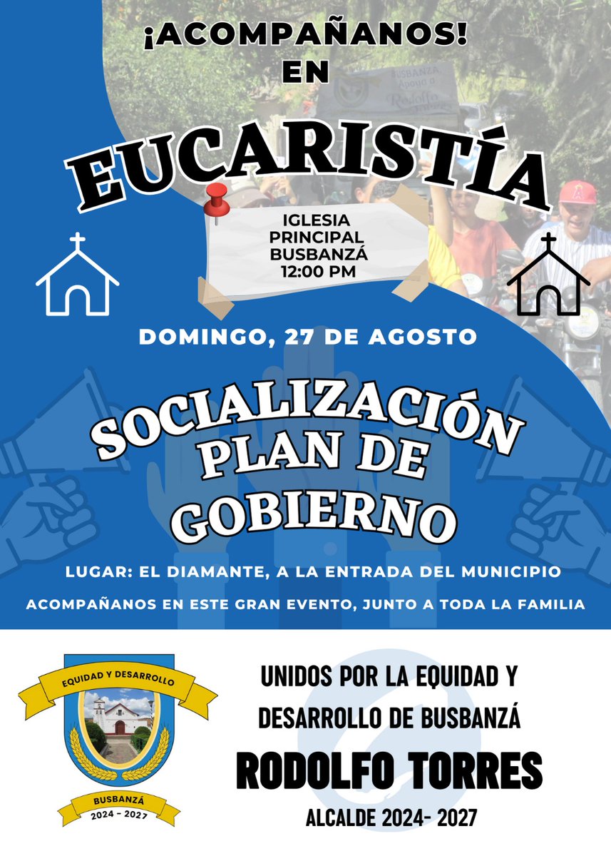 Con inmensa alegría les comparto cada paso que doy para seguir avanzando en este gran proyecto llamado BUSBANZÁ 💙💙 gracias a todas las personas que han creído en mi y me han brindado su apoyo.
#Busbanzaconequidadydesarrollo