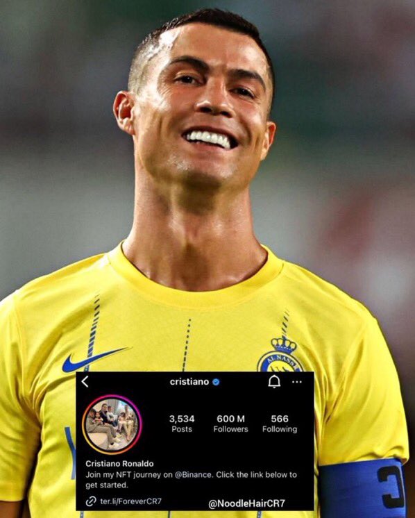 GucciDeBoss's tweet photo. Ronaldo is the first human being to hit 600 million followers. Congrats @Cristiano Siuuuuuuuuuuuuuuuuuuuuu🙌 https://t.co/dGX8Jv47SP