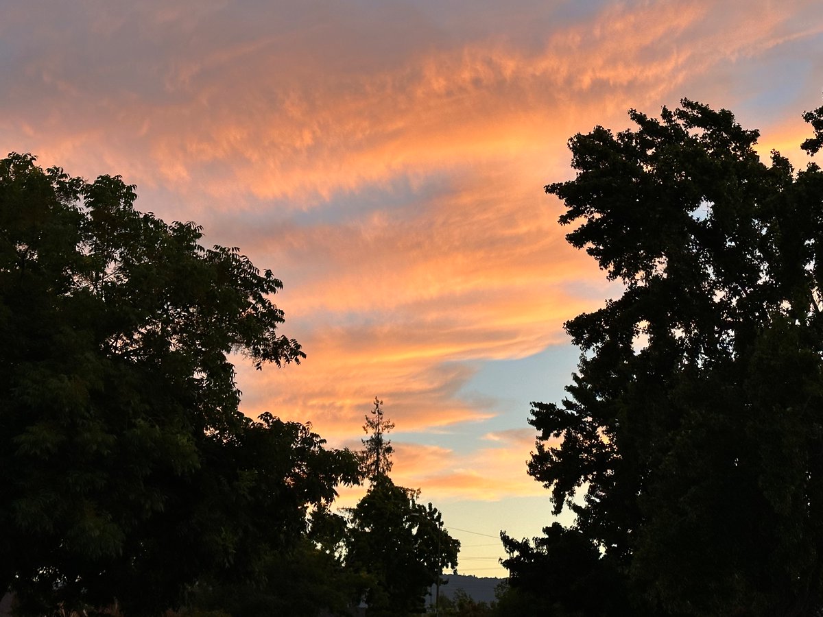 ctaMike's tweet photo. Another one of those unusual summer golden sunsets in San Jose this Thursday evening. Heartfelt hues of hope and peace. @NativeSantaCruz @TunedToTheresa @RobMayeda @LyanneMelendez @CTAElizabeth @PaulKPIX @JohnShrable @karlmondon https://t.co/bK2lYHgpal