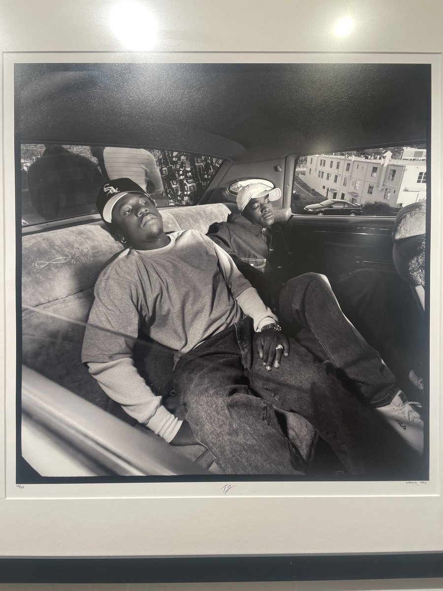 I went to an exhibit of 50 years of Hip Hop photography. OutKast by Timothy White. Look how young they are. :)