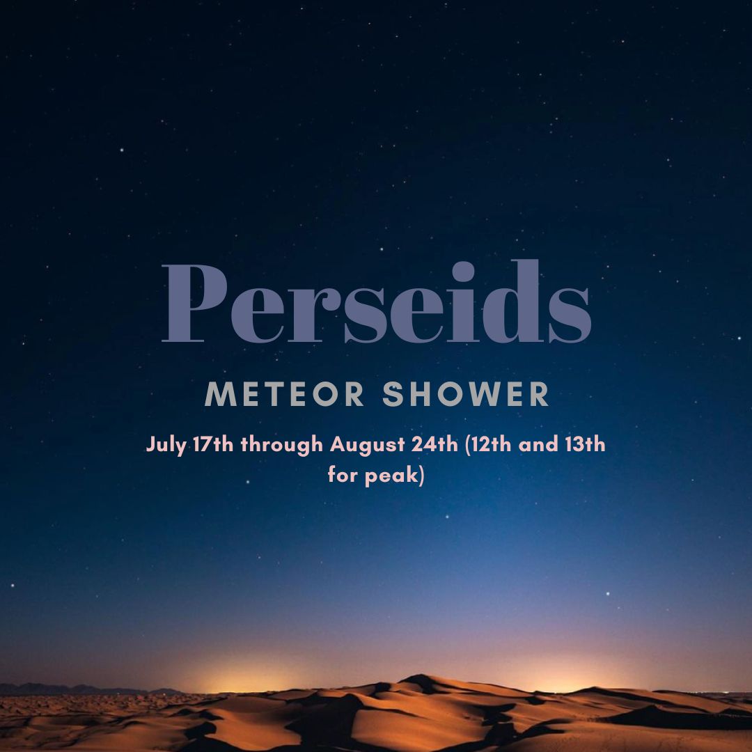 The Perseids is one of the best meteor showers to observe, producing up to 60 meteors per hour at its peak. The Perseids are famous for producing a large number of bright meteors. The crescent moon should not be too much of a problem this year, skies should still be dark enough f