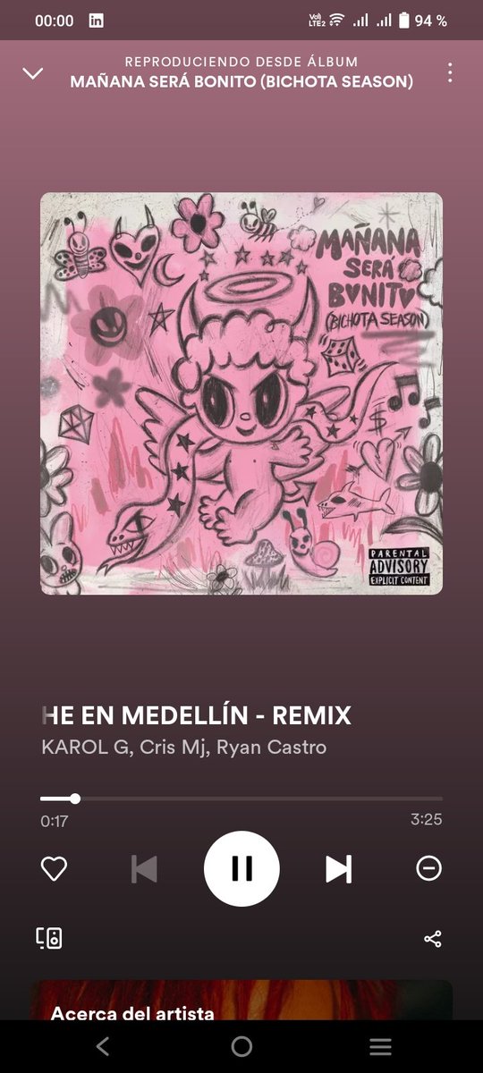 may_lyn90's tweet photo. Yo aquí a las 00:00 escuchando a la Bichota Season @karolg 🌺 track Una noche en Medellín 🇨🇴🇨🇱 https://t.co/Q8GbQMqk34