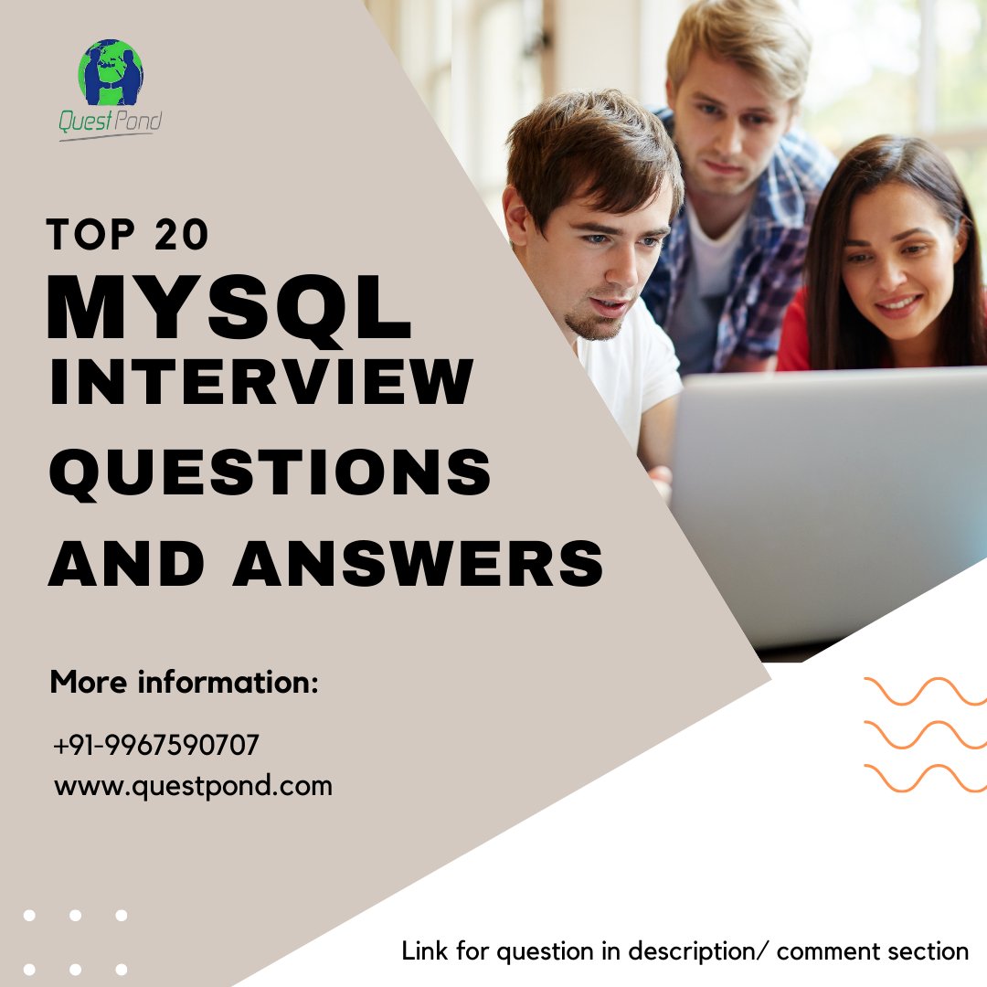 questpond's tweet image. 📚 Mastering MySQL Interviews: Dive into the top 20 Mostly asked questions and arm yourself with expert answers! 
✅ Prepare from here : youtu.be/9hfjC-BpY20
.
.
.
#mysqlinterview  #learnfromthebest #distancelearning #stepbystepguide