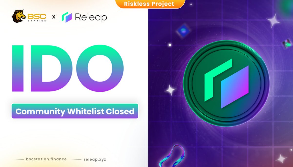BSCS_Global's tweet photo. 📣 @Releap_IO IDO Community Whitelist Registration is Officially Ended! 📣

📣 Whitelist Winners Announce: 5 AM, 12th August 2023 (UTC)
⏰ Staking Deadline: 5 PM, 12th August 2023 (UTC)
👉 STAKE HERE: https://t.co/5VGSh0TroA
💎 IDO Round: 9 AM - 4:30 PM, 9th August 2023 (UTC)
⏰ Listing time: 12 PM, 14th August 2023
👉 Detail: https://t.co/yPMWPVuXcv
#IDO #BSCStation #BSCS #Releap