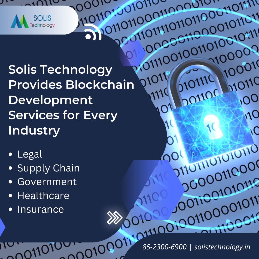 solistechnology's tweet image. #SolisTechnology Provides #BlockchainDevelopmentServices for Every #Industry

#Legal
#SupplyChain
#Government 
#Healthcare
#Insurance
#Travel &amp;amp; #Hospitality

#Solis #Technology Offers #360Degree #Blockchain #Development #Services. #Follow us to know more about our services.