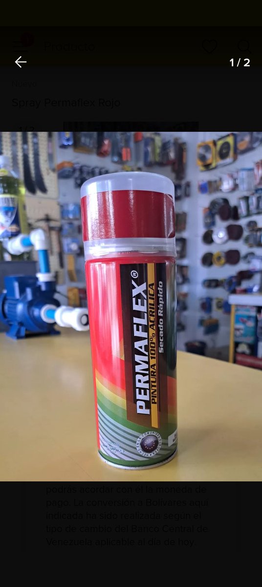 replaplanta's tweet photo. Pintura Acrílica Rojo Radiante Secado Rápido Alta Calidad Permaflex Spray #Maturín #Monagas #Binance  #PayPal https://t.co/8MOxGV444W
