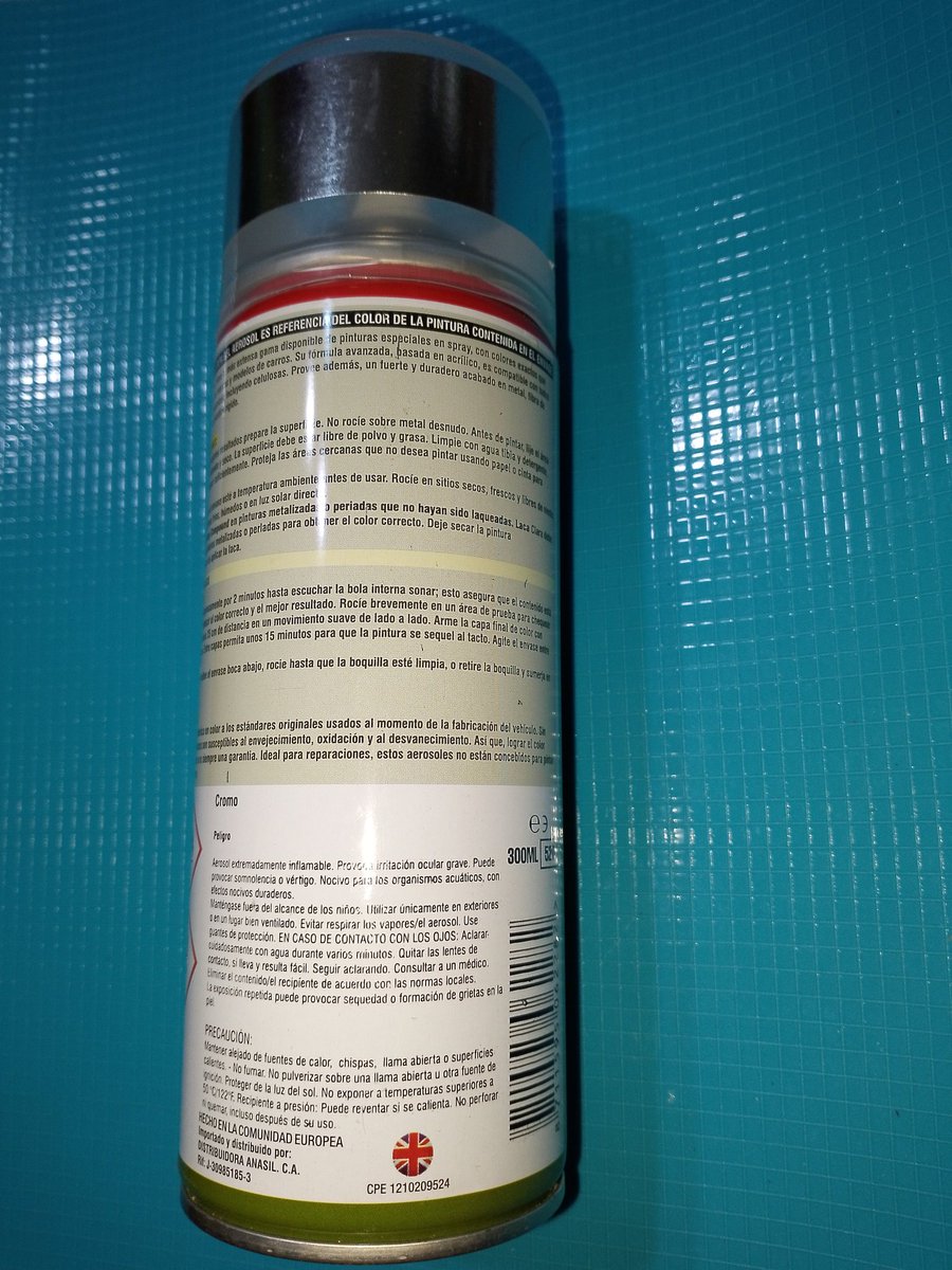 replaplanta's tweet photo. Pintura Acrílica Spray CROMO PermaFlex Secado Rápido Alta Calidad #Maturín #Monagas #Binance #PayPal https://t.co/vl2EyCqRSA